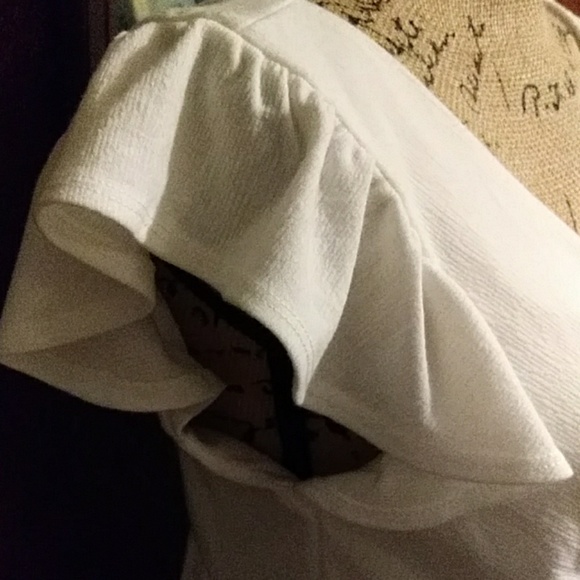 FINAL PRICE Lily White Ruffle Sleeve Tie Back Dress - Picture 9 of 13